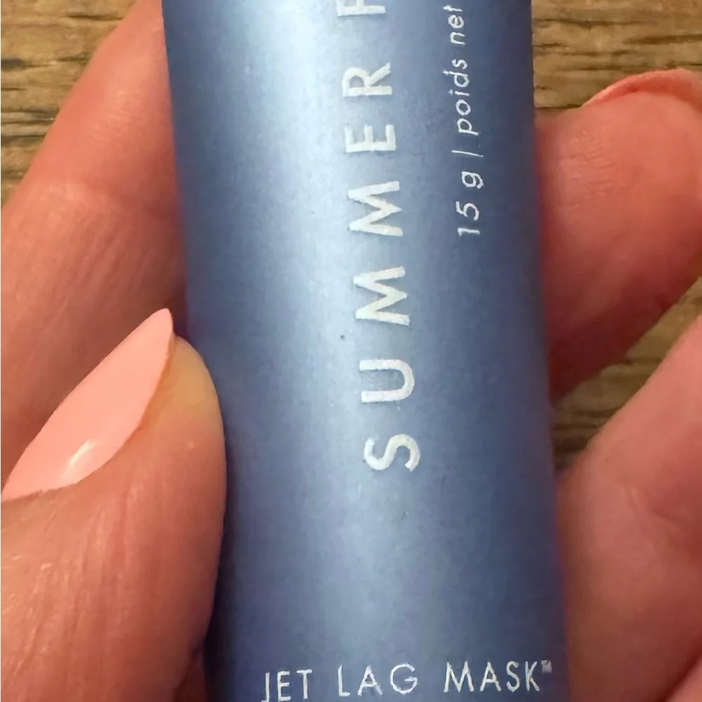 NWT Set of Summer Fridays Jet Lag Mask and Lip Butter Balm - Blue and Pink
